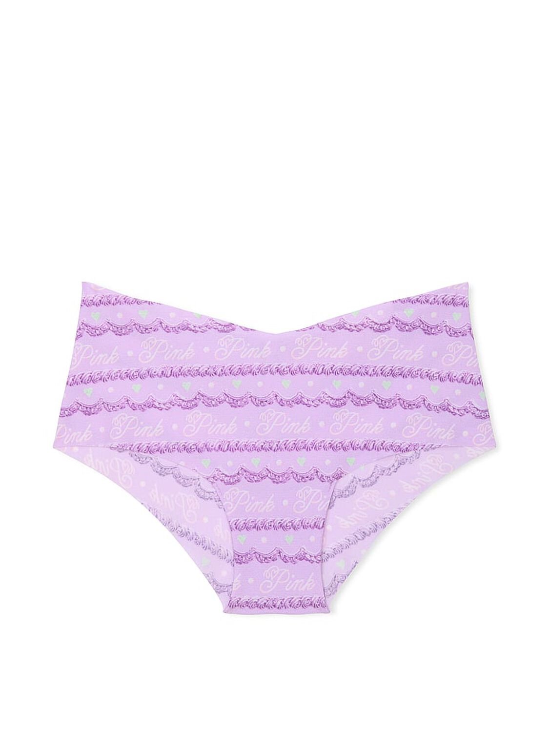 vs Pink No-Show Cheeky Panty Purple Cake Frosting Print 3 of 3 
