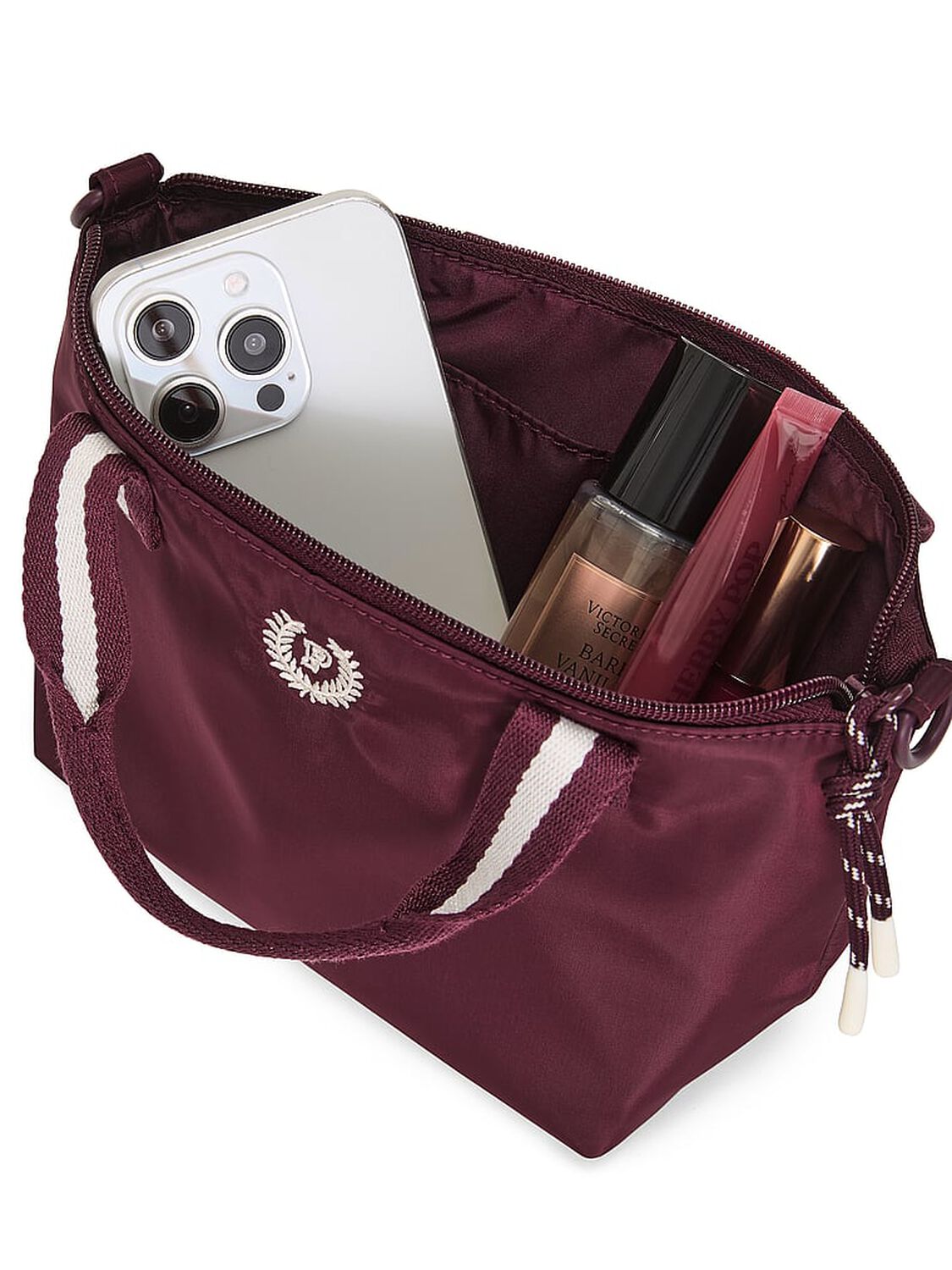 vs Pink Mini Crossbody Nylon Tote Bag Wild Rose 3 of 3 