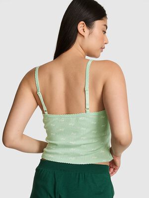 Pointelle Henley Cami