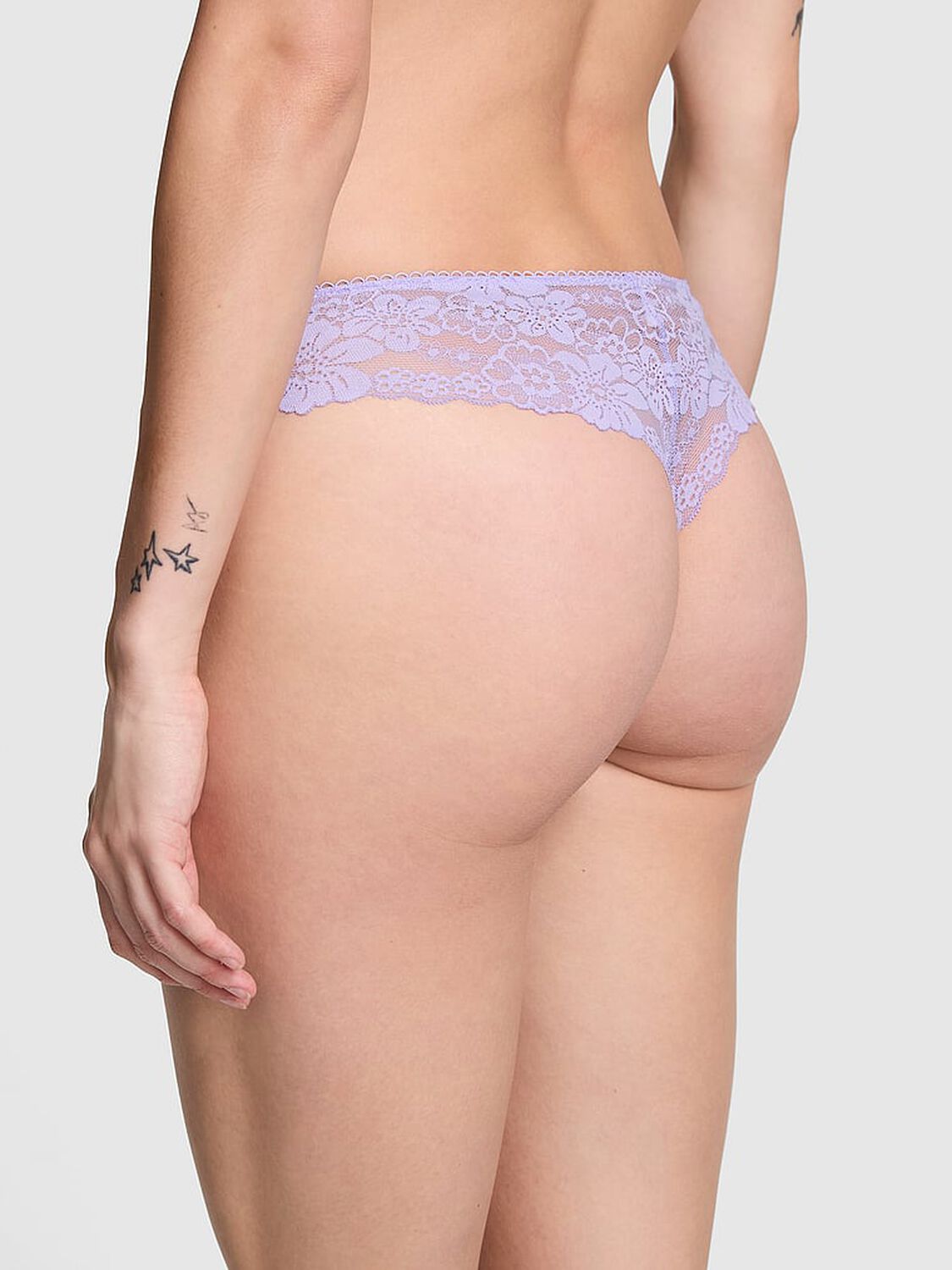 vs Pink No-Show Thong Panty Purple Cloud 2 of 3 