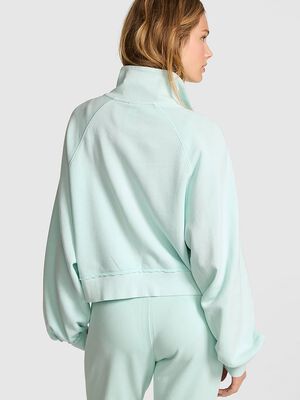 Campus Terry&trade; Mock-Neck Full-Zip Sweatshirt