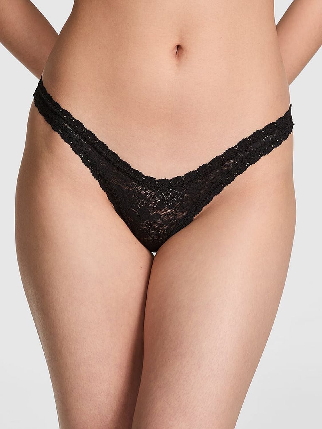 pink Pink Wink Micro Thong Panty Pure Black 1 of 4 