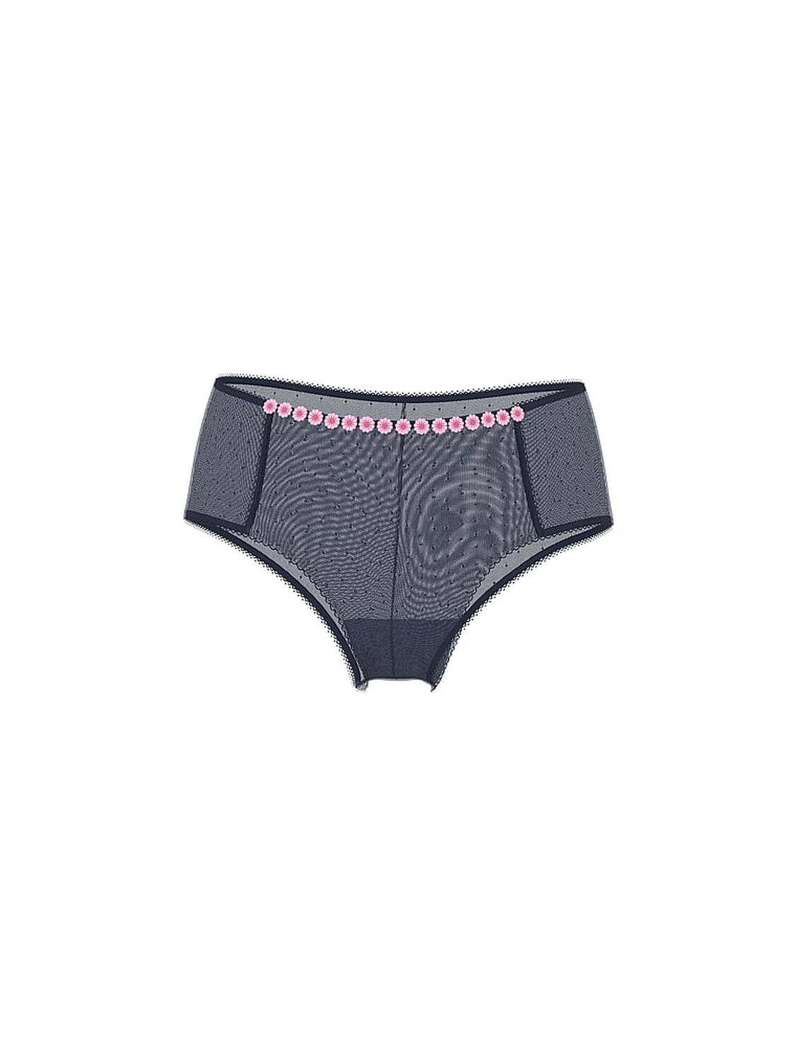 vs Pink Lace Cheeky Panty Noir Navy 3 of 3 