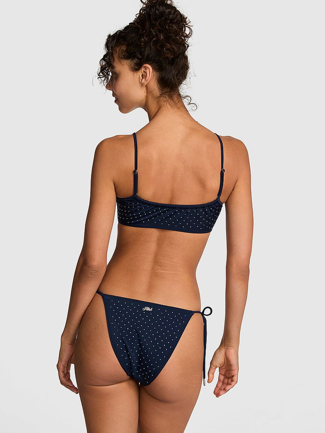 vs Swim Side-Tie Cheeky Bikini Bottom Noir Navy 1 of 3 