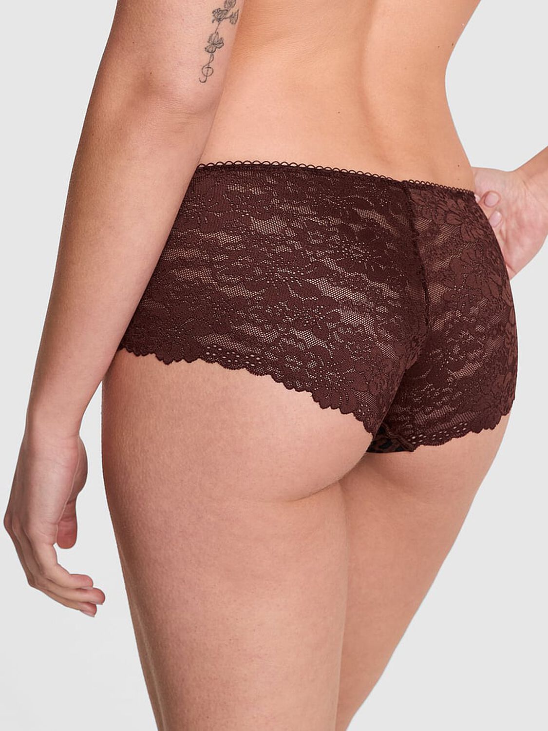 vs Pink No-Show Hiphugger Panty Ganache Leopard Print 2 of 3 