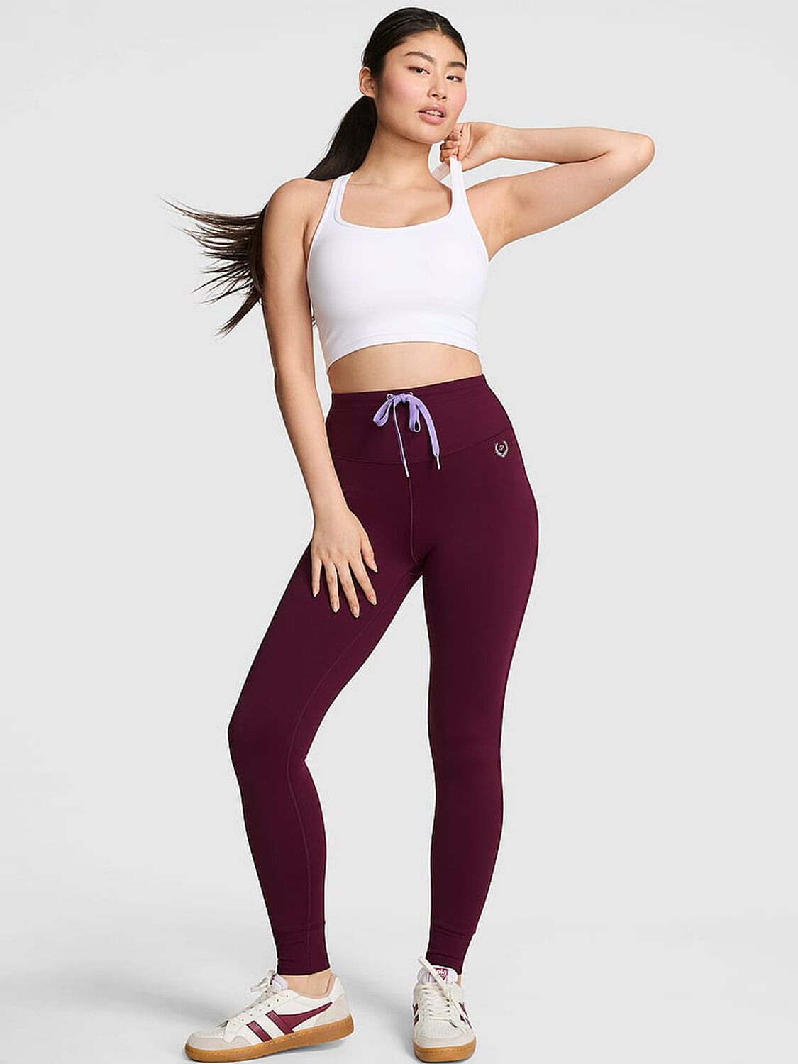 vs Pink Relay Fitted Jogger Leggings Wild Rose 1 of 3 