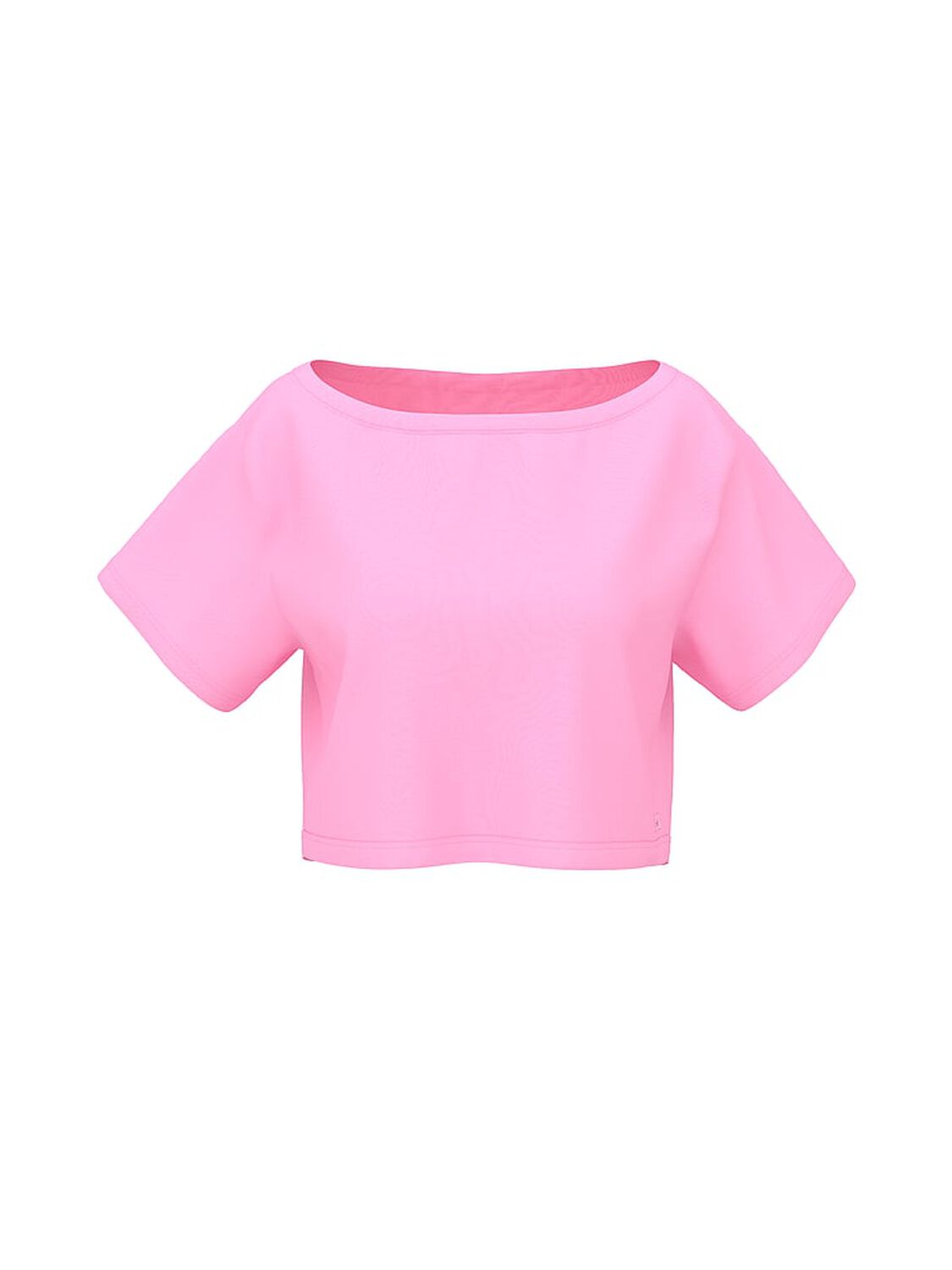 vs Pink Slouchy Cropped Sleepshirt Pink Lollipop 3 of 4 