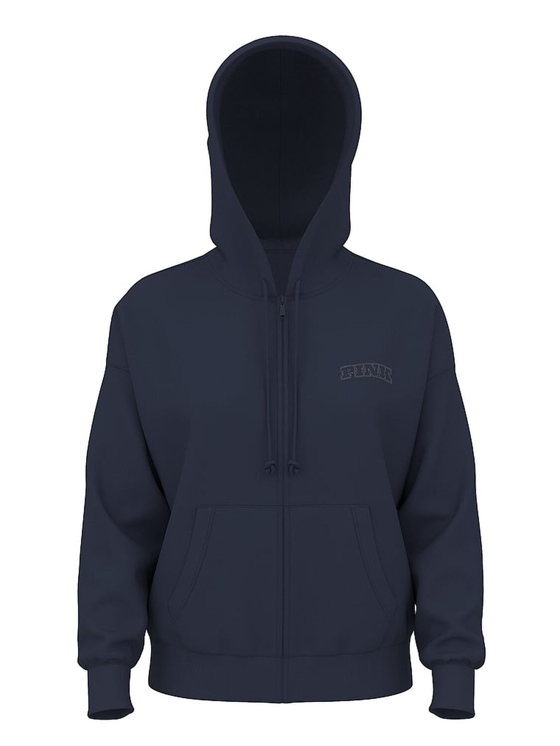 vs Pink Ivy Fleece Campus Full-Zip Hoodie Noir Navy Shine 3 of 4 