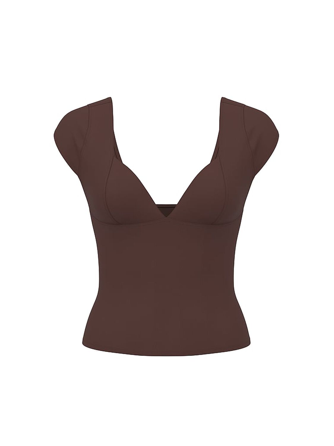 vs Pink Base Stretch Bustier Top Ganache 3 of 3 