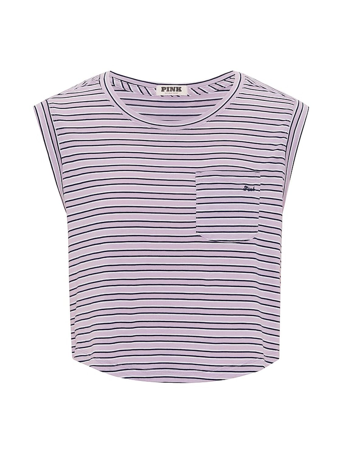 pink Pink Light as Air Jersey Tank Top Antique Violet Stripes 3 of 3 