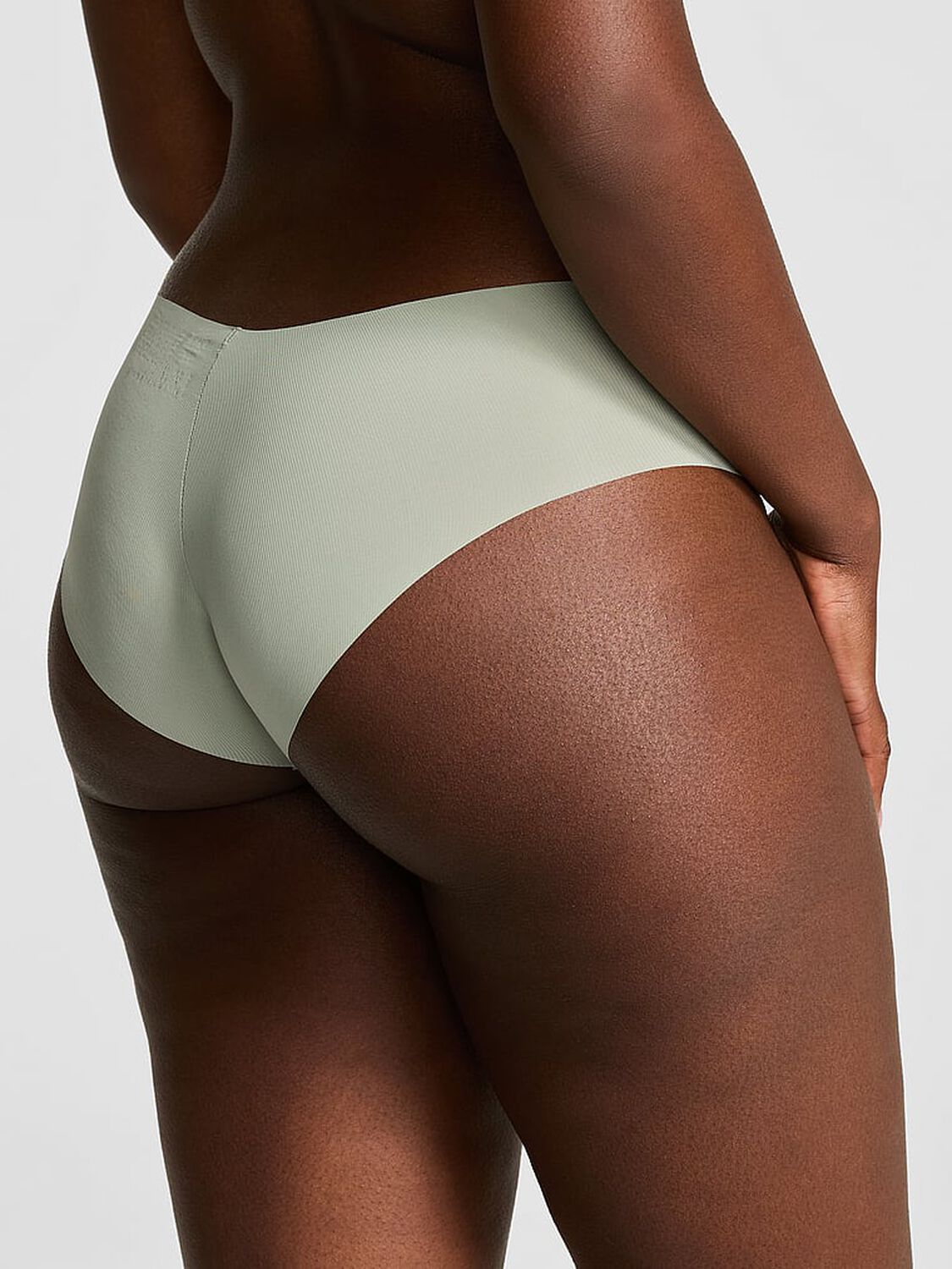 vs Pink No-Show Hiphugger Panty Green Garden 2 of 3 