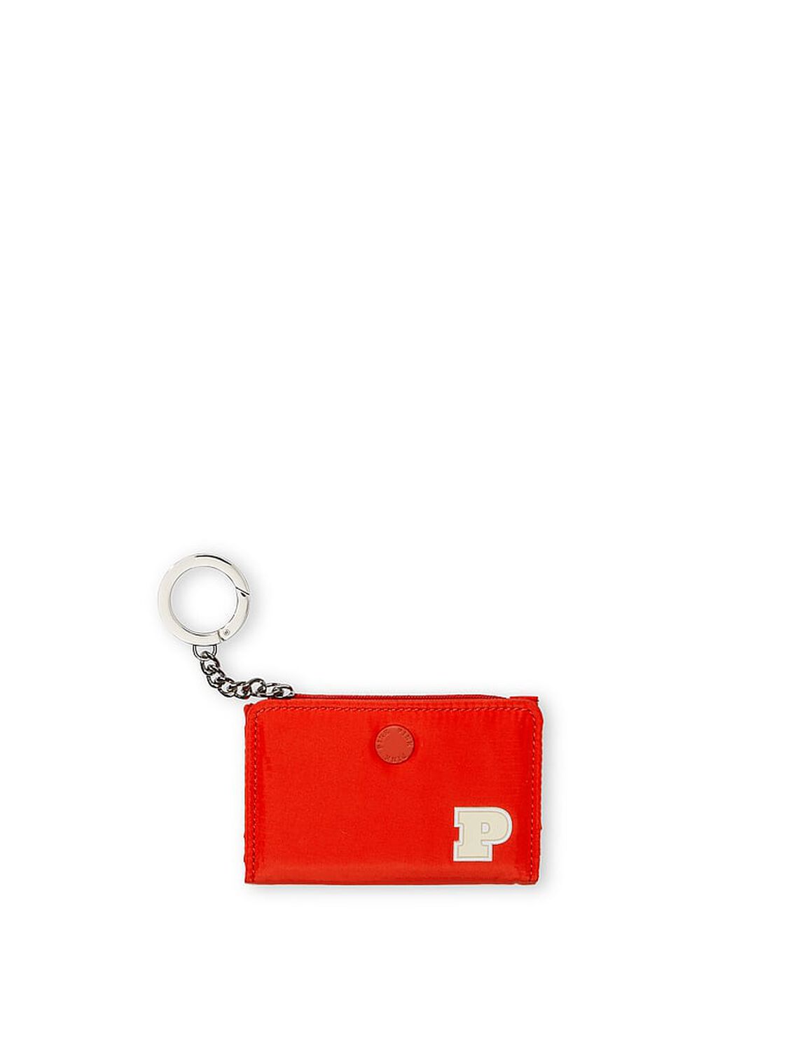 vs Pink Zip Card Holder Keychain Bright Vermillion 1 of 2 
