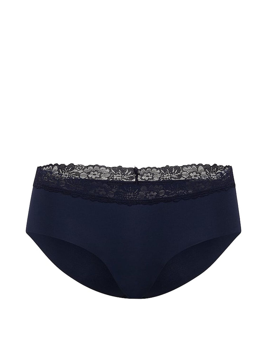 vs Pink No-Show Cotton Hiphugger Panty Noir Navy 3 of 3 