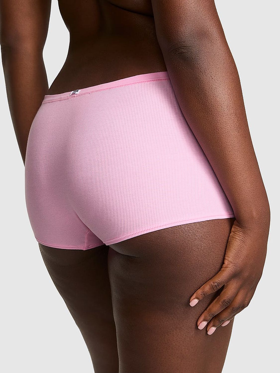 vs Pink Cotton Dorm Boyshort Panty Pink Lollipop 2 of 3 