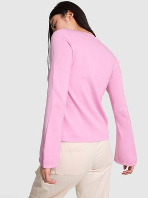 One-Button Knit Cardigan