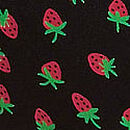 Seamless Bikini Panty, Black Strawberry Print, swatch