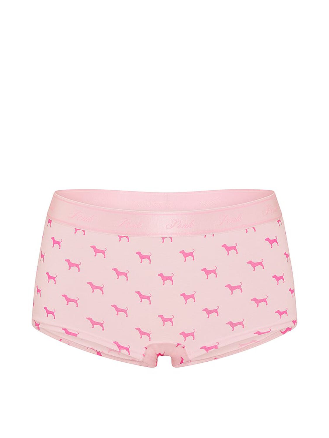 vs Pink Logo Cotton Boyshort Panty Pink Tulip Dog 3 of 3 
