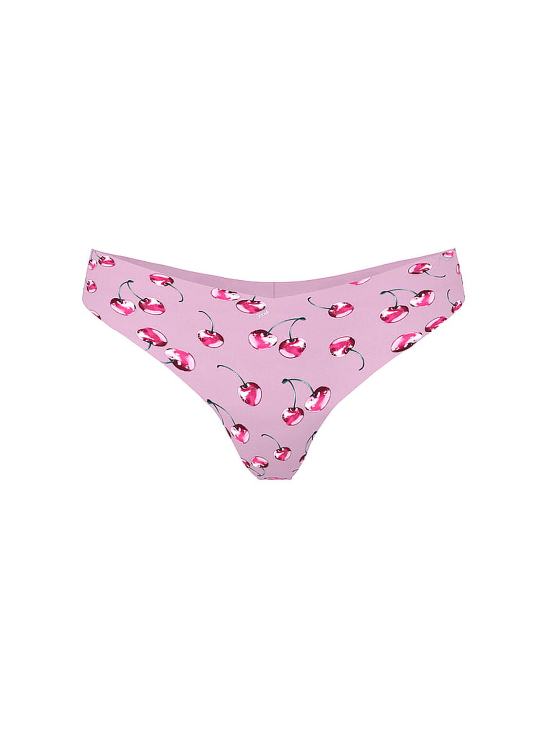 vs Pink No-Show Thong Panty Hushed Lilac Cherry 3 of 3 
