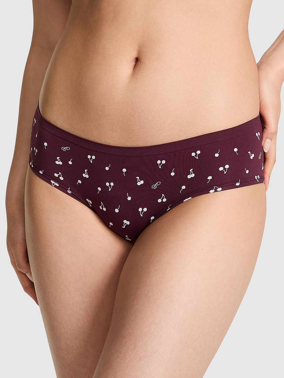 vs Pink Seamless Hiphugger Panty Wild Rose Cherry 1 of 3 