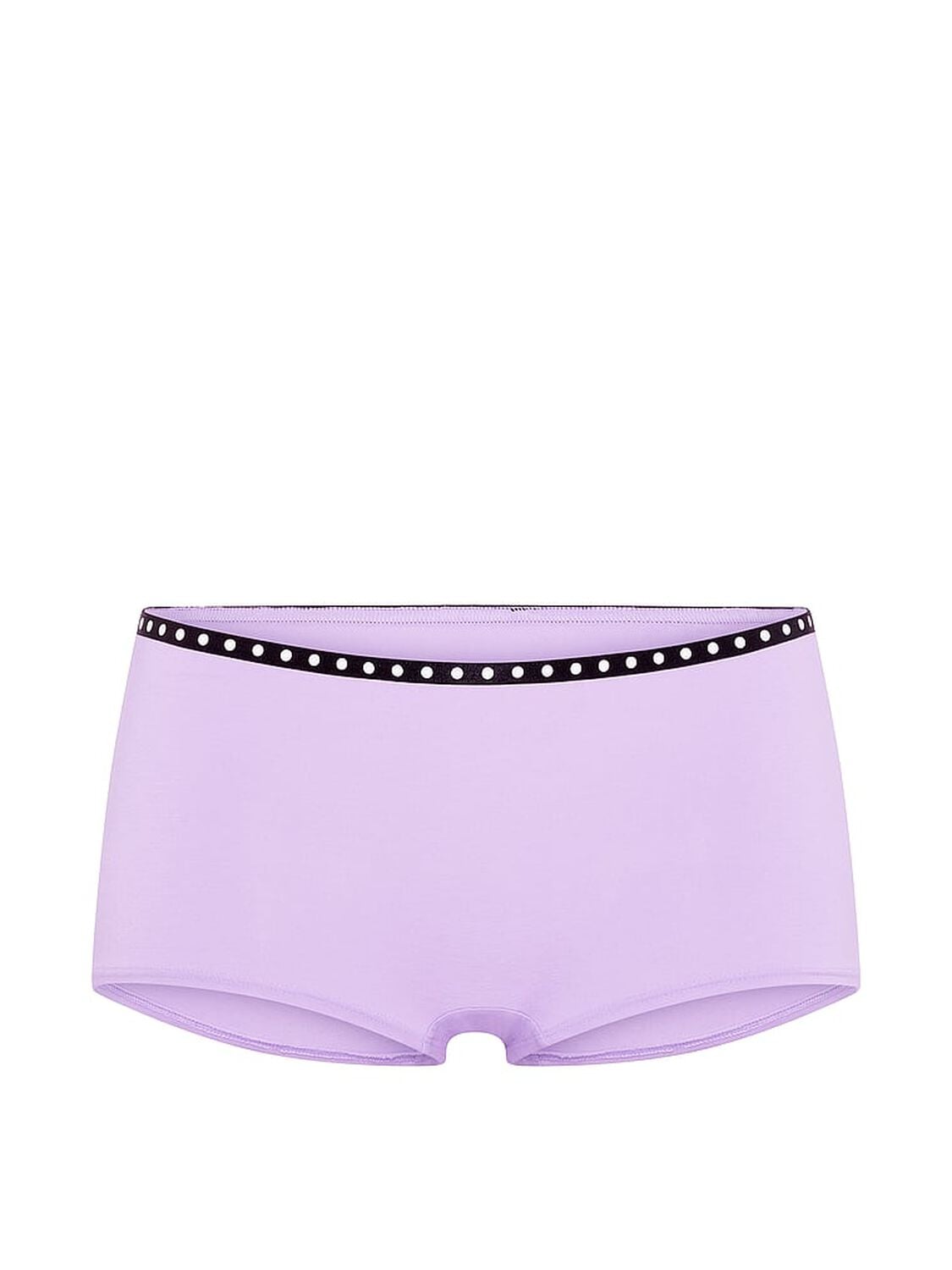 vs Pink Logo Cotton Boyshort Panty Lilac Crush With Univ Pink 1986 Graphic 3 of 3 