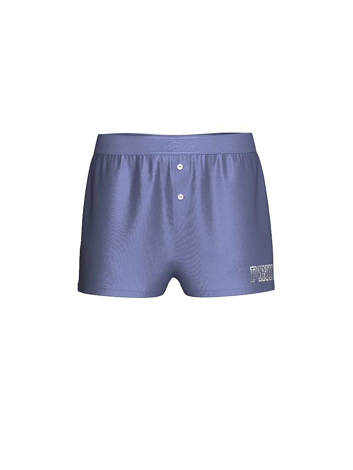 vs Pink Silky Sleep Boxy Pajama Shorts Dusty Iris "Pink" Graphic Hit 1 of 2 