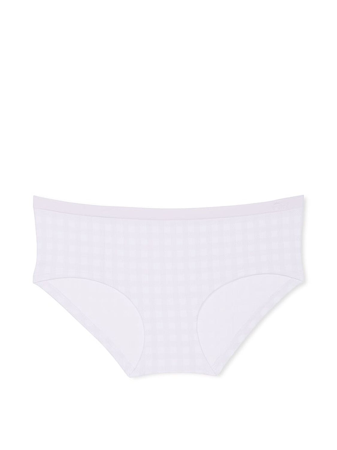 vs Pink No-Show Hiphugger Panty Purple Whisper Gingham Print 3 of 3 