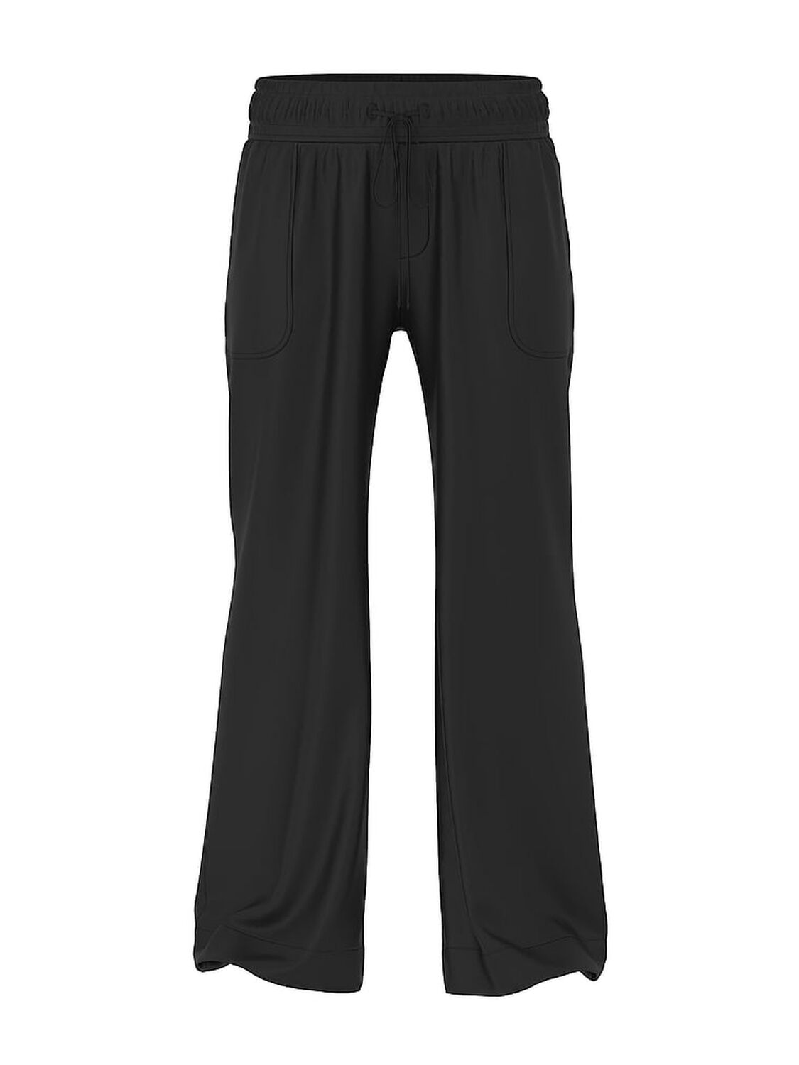 vs Pink Everyday Easy Wide-Leg Pants Pure Black 3 of 3 