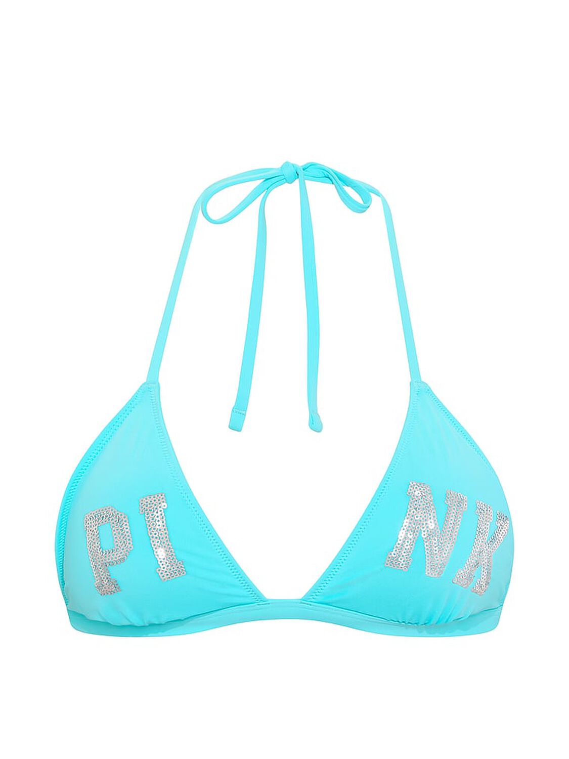 vs Pink Push-Up Triangle String Bikini Top Aqua Chill 3 of 3 
