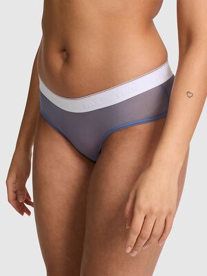 Logo Mesh Hiphugger Panty