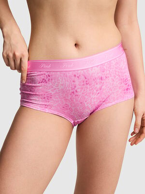 Logo Cotton Shine Boyshort Panty