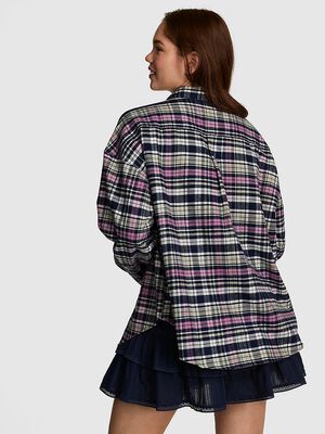 100% Cotton Favorite Flannel Button-Down Sleepshirt