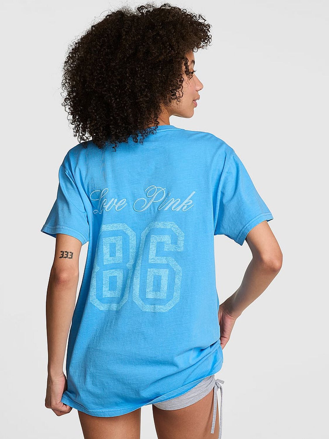 vs Pink Campus Cotton&trade; Tee Capri Blue 2 of 3 