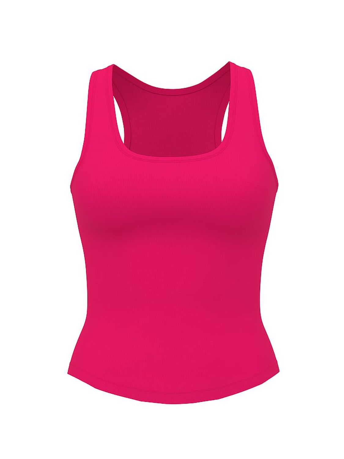 vs Pink Relaxed Rib Boyfriend Tank Top Hot Stuff 3 of 3 