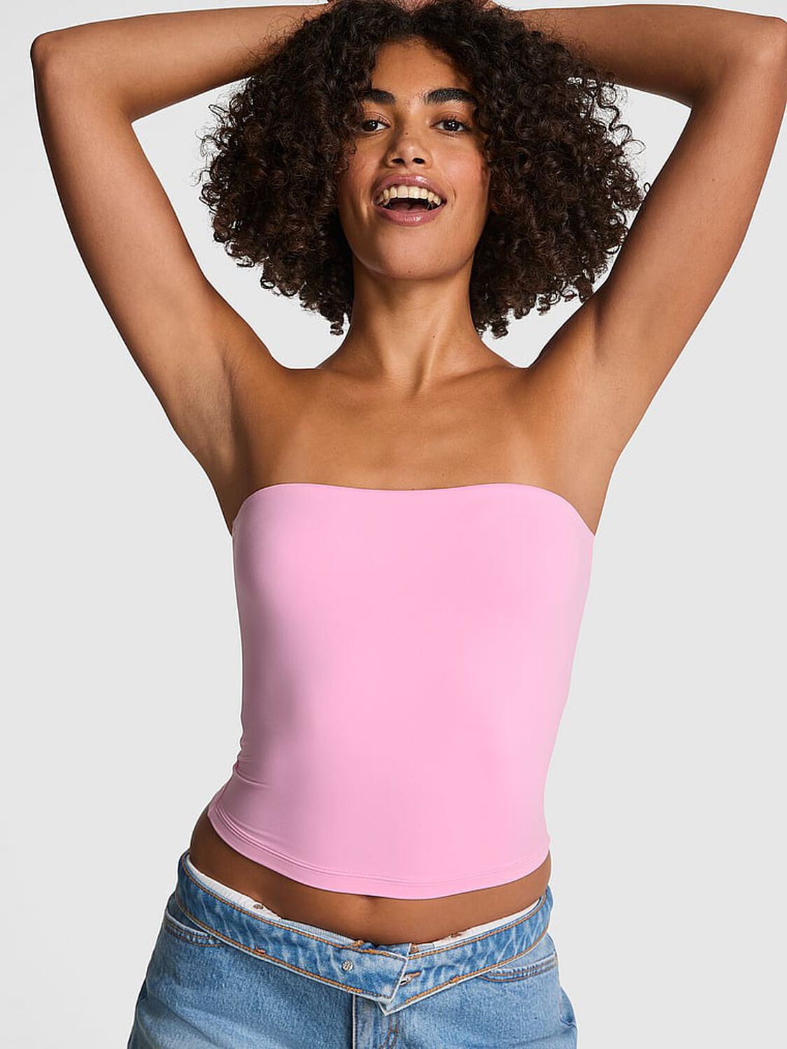 vs Pink Base Stretch Tube Top Pink Lollipop 4 of 4 