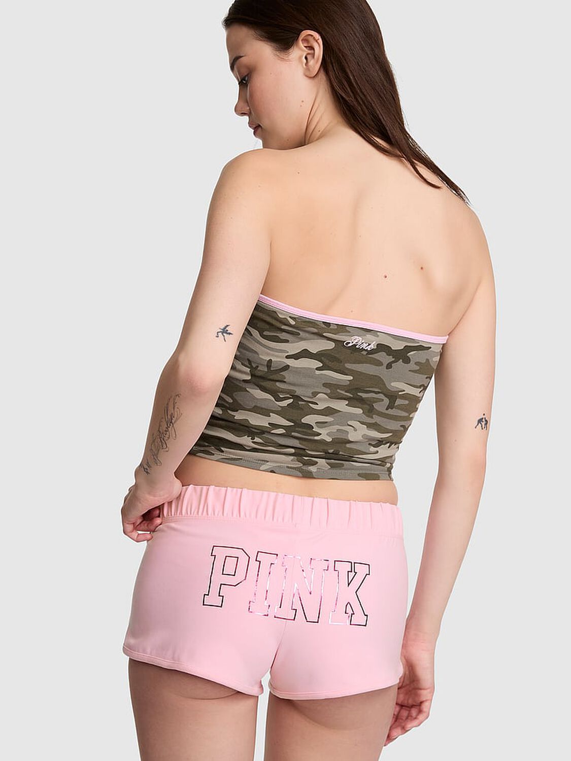 vs Pink Soft Modal Micro Shorts Pink Ombre Bling 2 of 3 