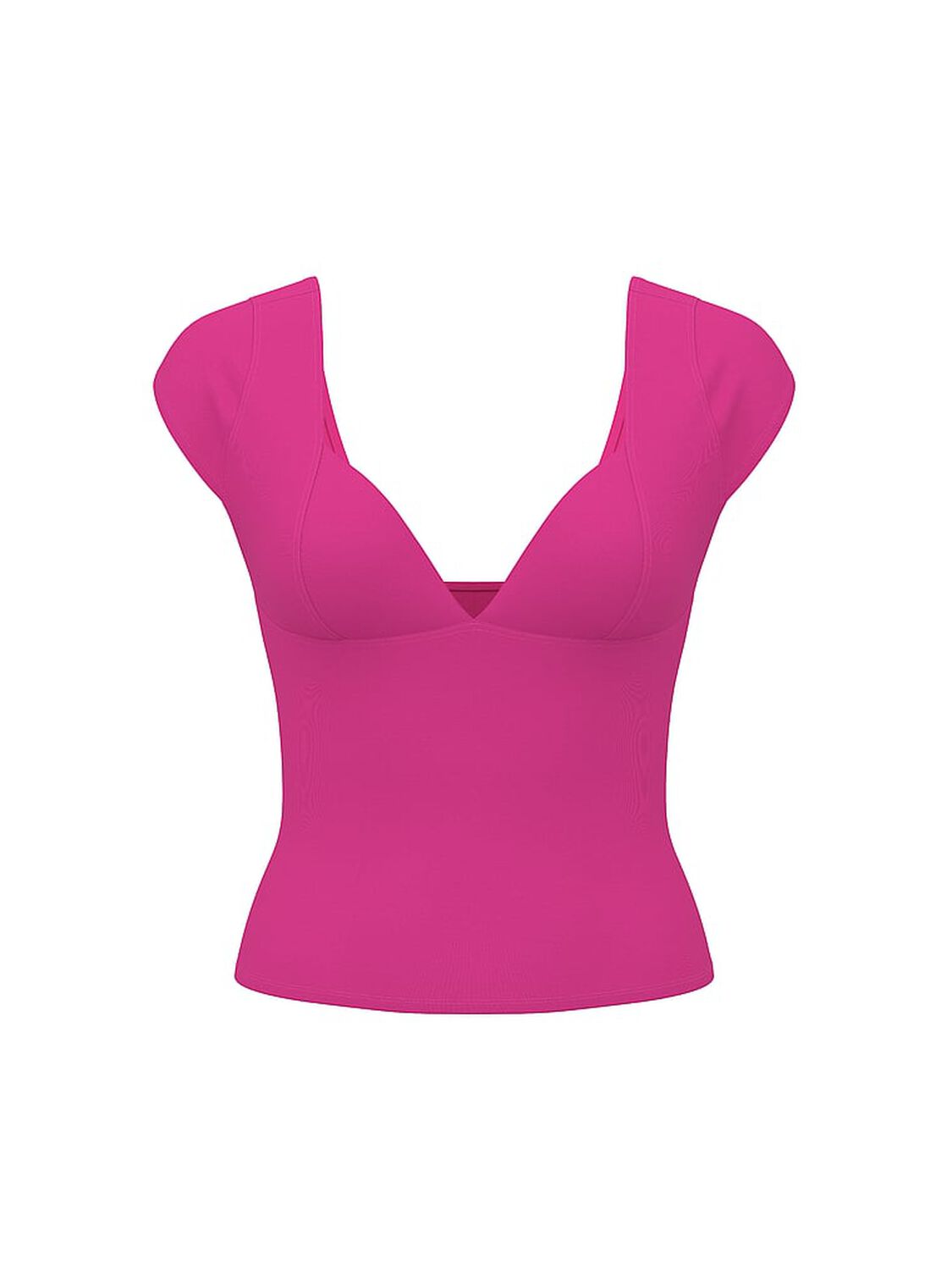 vs Pink Base Stretch Bustier Top Pink Fire 3 of 3 