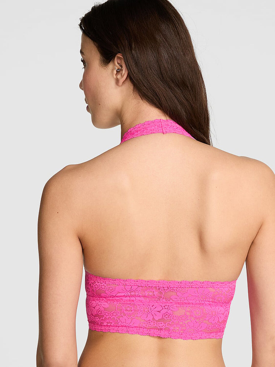 vs Pink Bralettes & Bra Tops Wink Halter Bra Top Pink Gossip 2 of 3 