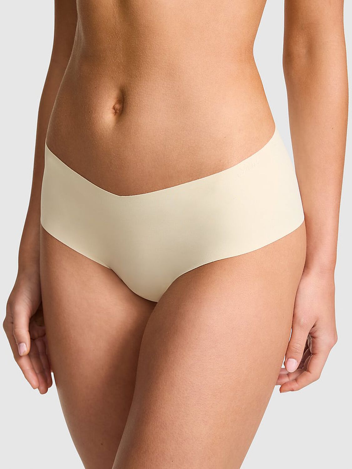 vs Pink No-Show Cheeky Panty Palest Yellow 1 of 3 