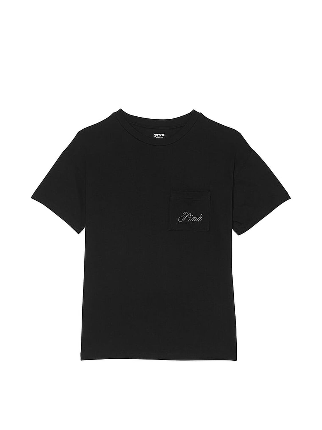 vs Pink 100% Cotton Bling Tee Pure Black Logo 3 of 3 