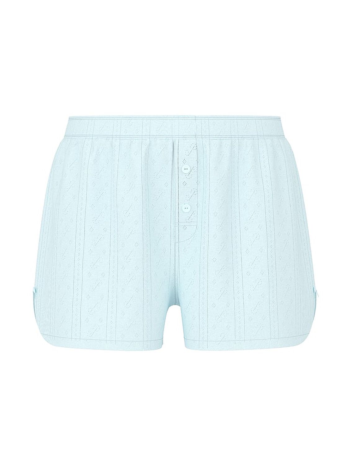 vs Pink Pointelle Bow Boxer Shorts Spray Blue 3 of 3 