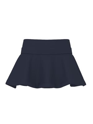 All-Day Cotton Foldover Skort
