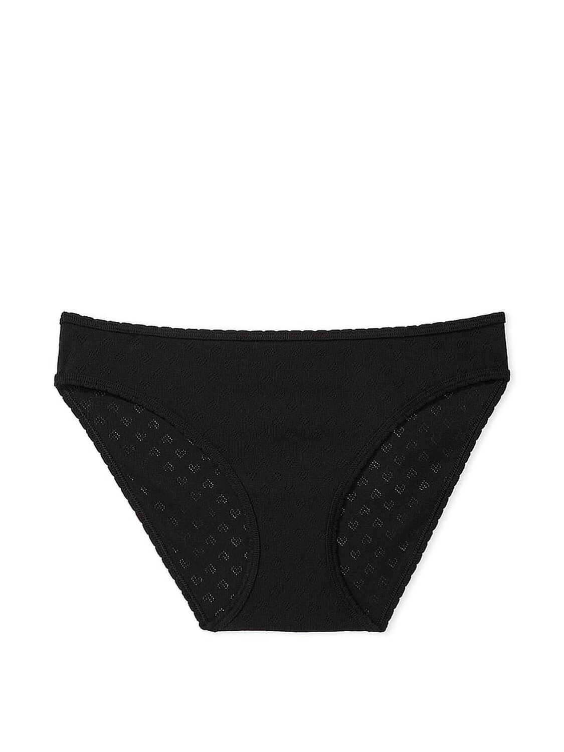 vs Pink Cotton Bikini Panty Pure Black 3 of 3 
