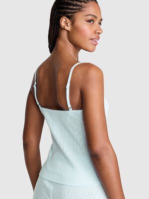 Pointelle Sweetheart Cami