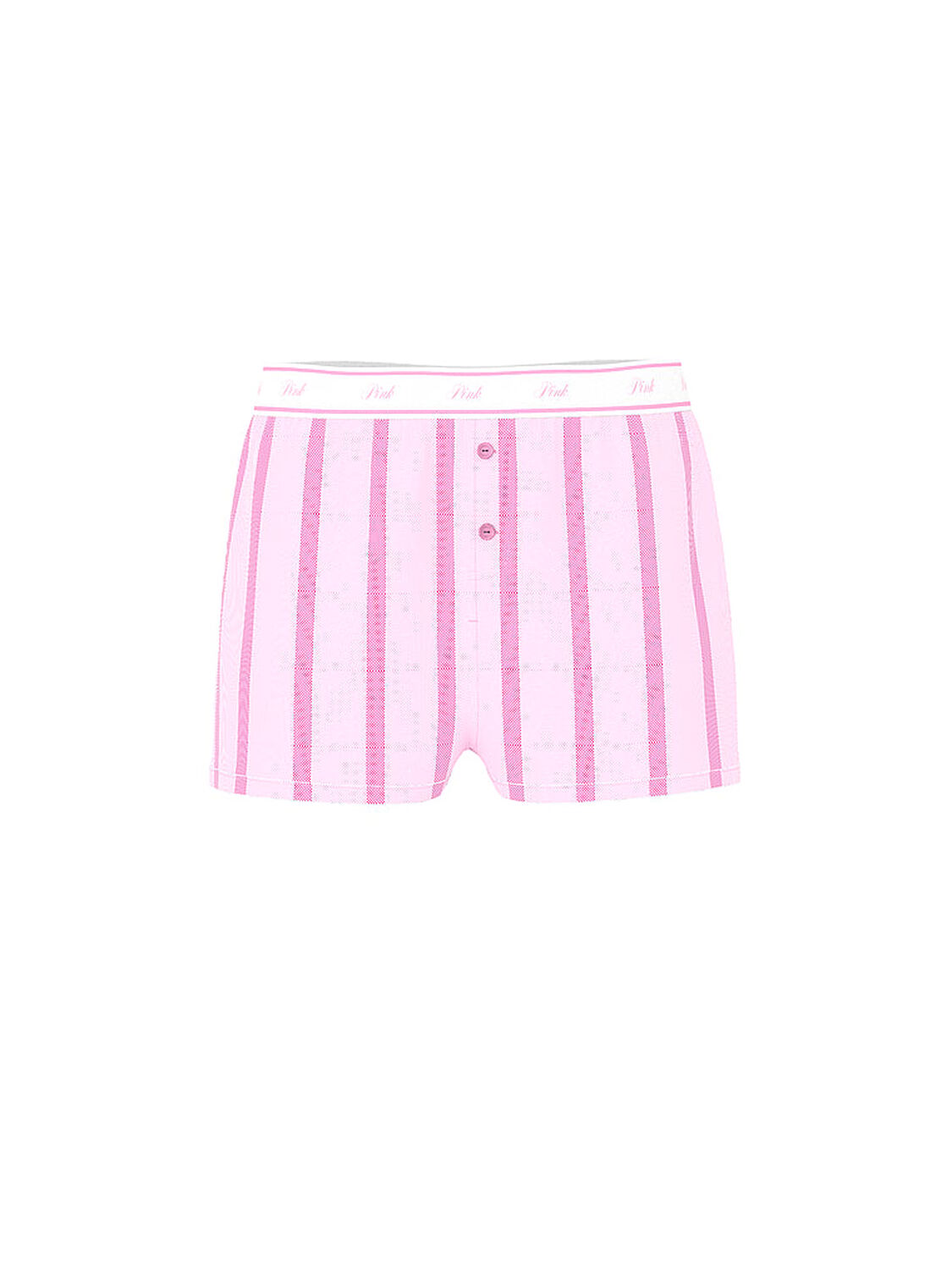 vs Pink Boxy Cotton Pajama Shorts Pink Lollipop And Pink Fire Stripes 3 of 3 