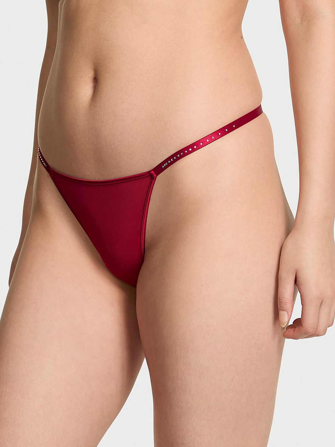 vs Pink Wink V-String Panty Red Lacquer 1 of 2 