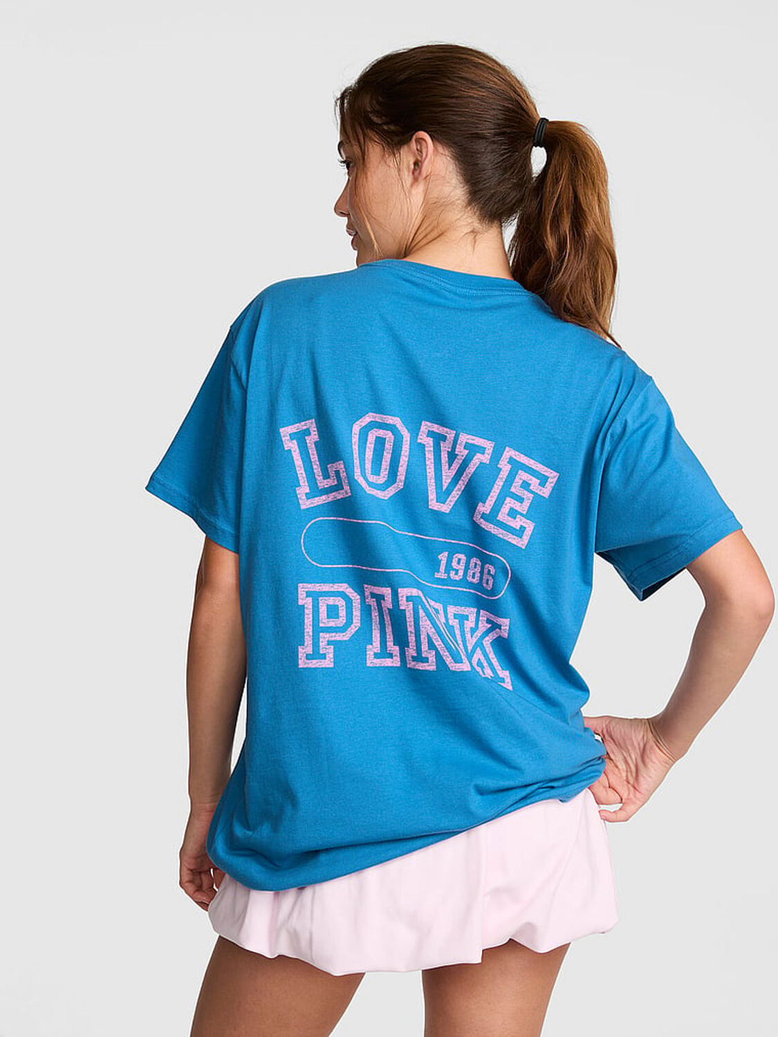 vs Pink Campus Cotton&trade; Tee Varsity Blue 2 of 3 