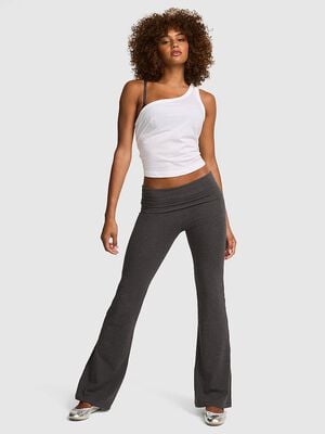 All-Day Cotton&trade; Foldover Flare Leggings