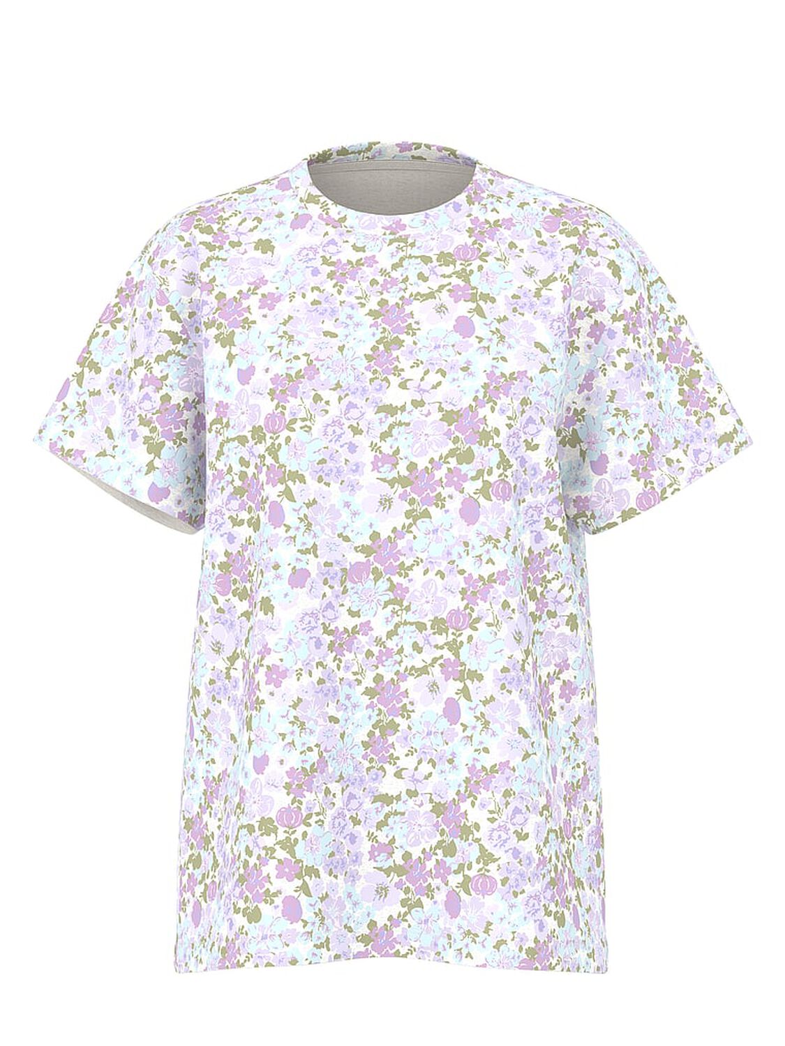 vs Pink Campus Cotton&trade; Tee Snow Heather Floral 3 of 4 