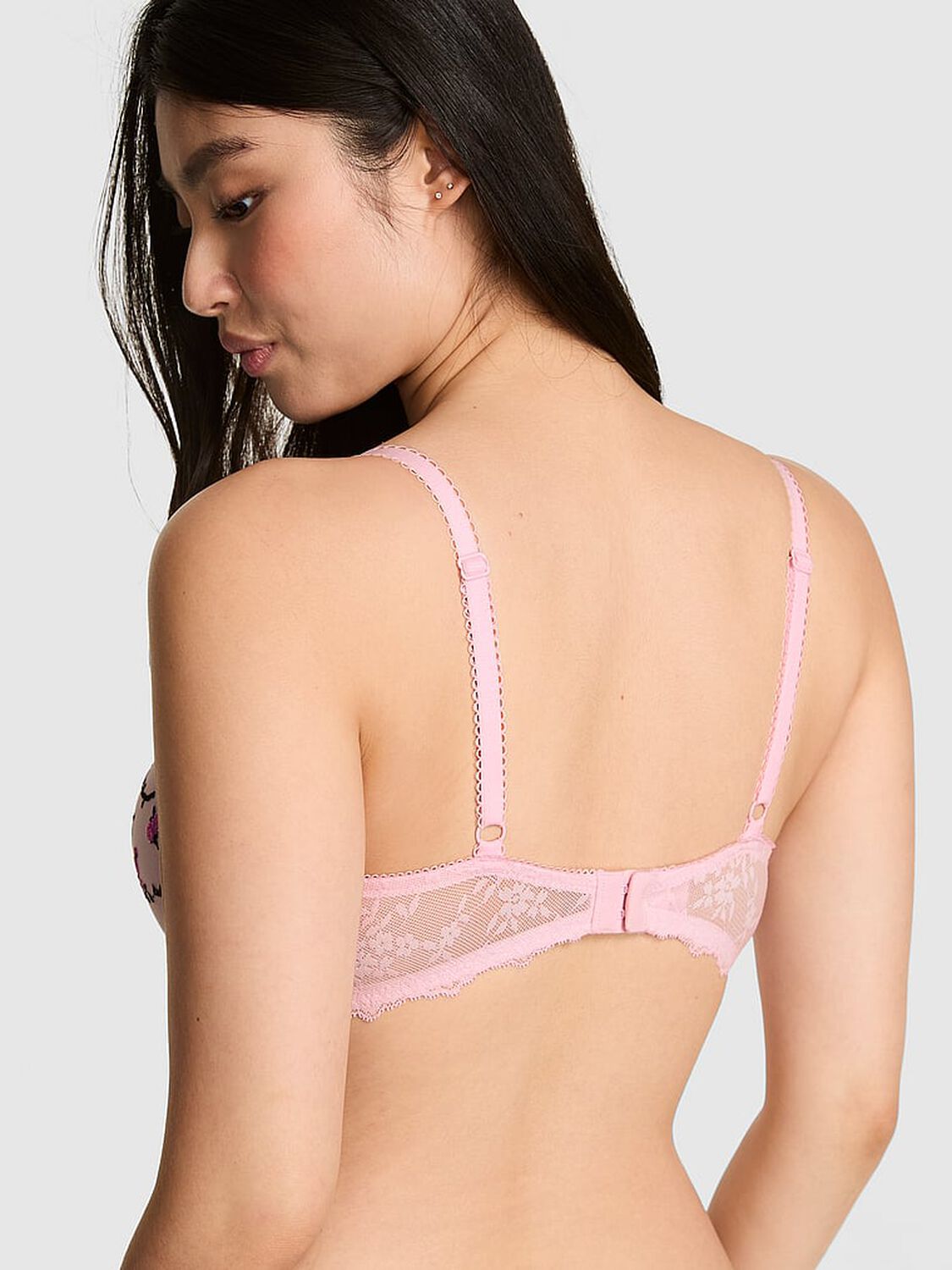 vs Pink PINK Wink&trade; Lightly Lined Balconette Bra Pink Tulip 2 of 3 