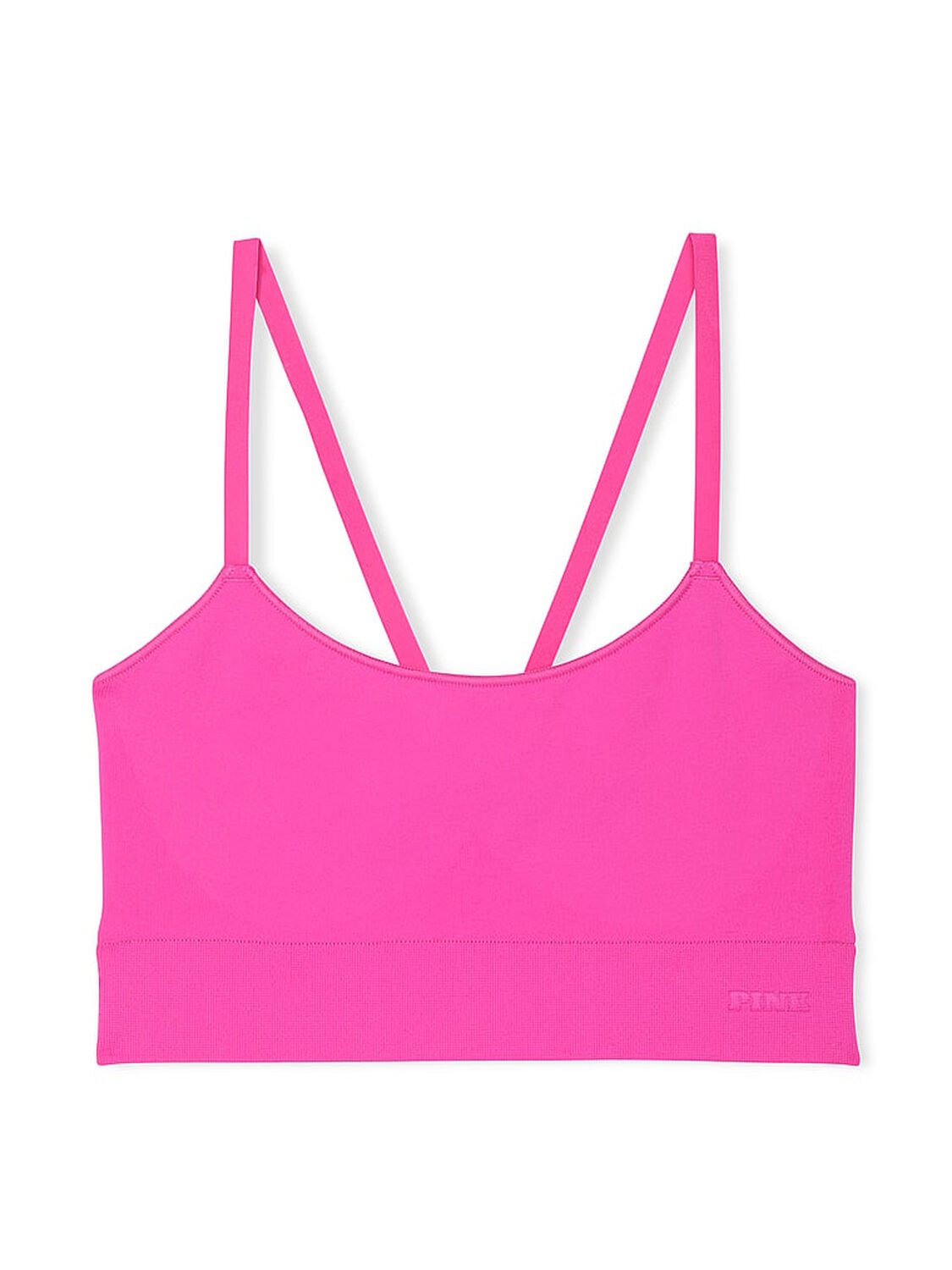 vs Pink Seamless Scoop Racerback Sports Bra Pink Gossip 1 of 1 